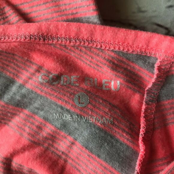 Code Bleu Girl’s Pink Gray Striped Dress Kid’s Youth Size Large - Picture 6 of 9